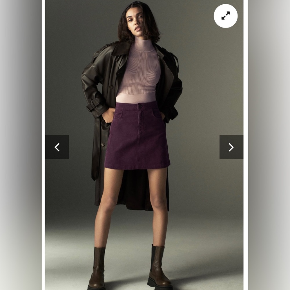 Zara Corduroy mini skirt
